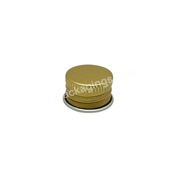 Wholesale Gold Silver Aluminum Screw Cap With Disc Seal For Bottles 18mm 20mm 24mm 28mm - Buy Wholesale Aluminum Silver Screw Cap,Gold Aluminum Screw Cap For Bottle,Aluminum Thread Screw Cap.