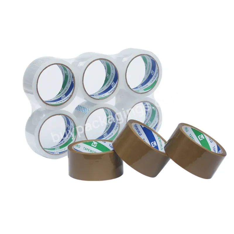Wholesale Good Quality Custom Self Adhesive Tape Bopp Jumbo Roll Cintas Adhesiva Transparent Clear Opp Packing Box Tape - Buy Printed Packing Tape,Opp Packing Tape For Sealing Cartons Box,Clear Bopp Adhesive Box Tape.