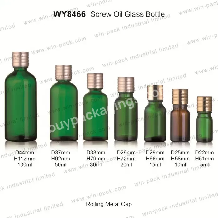Wholesale Green Raw Material 5ml Essential Oil Bottles With Metal Screw Cap - Buy 5ml Essential Oil Bottles,Best Glass Bottles For Essential Oils,Bulk Essential Oil Bottles.