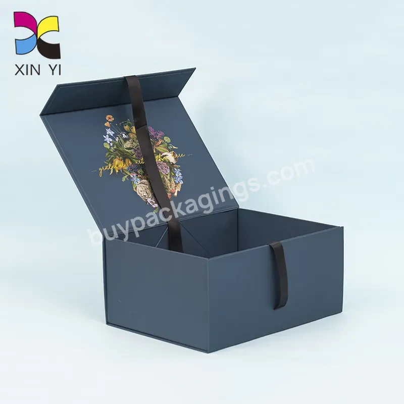 Wholesale High Quality Custom Paper Box Manufacturer Luxury Magnetic Ribbon Valentine Day Gift Box