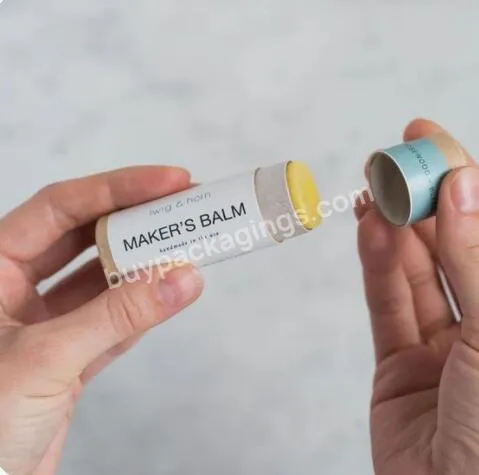 Wholesale High Quality Handmade Cheapest Custom Paper Lipstick  Lip Balm Tube Packaging
