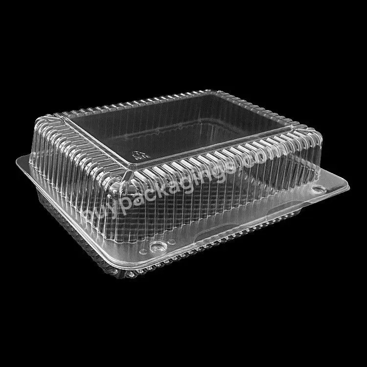 Wholesale Hinge Clam Shell Plastic Transparent Food Packaging Containers For Fruit Vegetables Salad Packaging Box - Buy Hinge Clam Shell Plastic Packaging Box,Plastic Transparent Food Containers,Fruit Vegetables Salad Packaging Boxes.