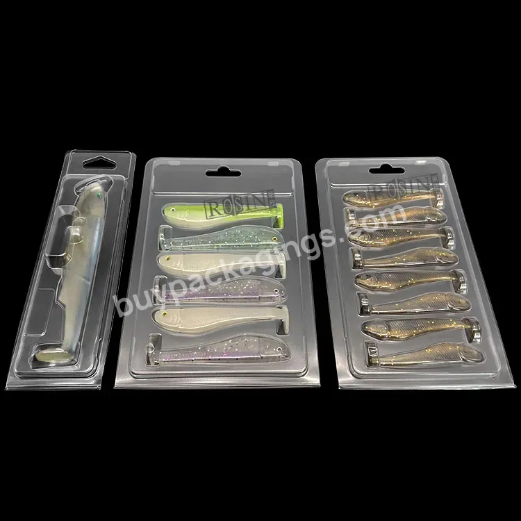 Wholesale Hinging Clamshell Blister Transparent Fishing Lures Bait Plastic Blister Packaging With Different Designs - Buy Hinging Clamshell Blister Fishing Lure,Fishing Lure Box Tray Pet Packaging With Different Designs,Clear Pvc Micro Soft Floating