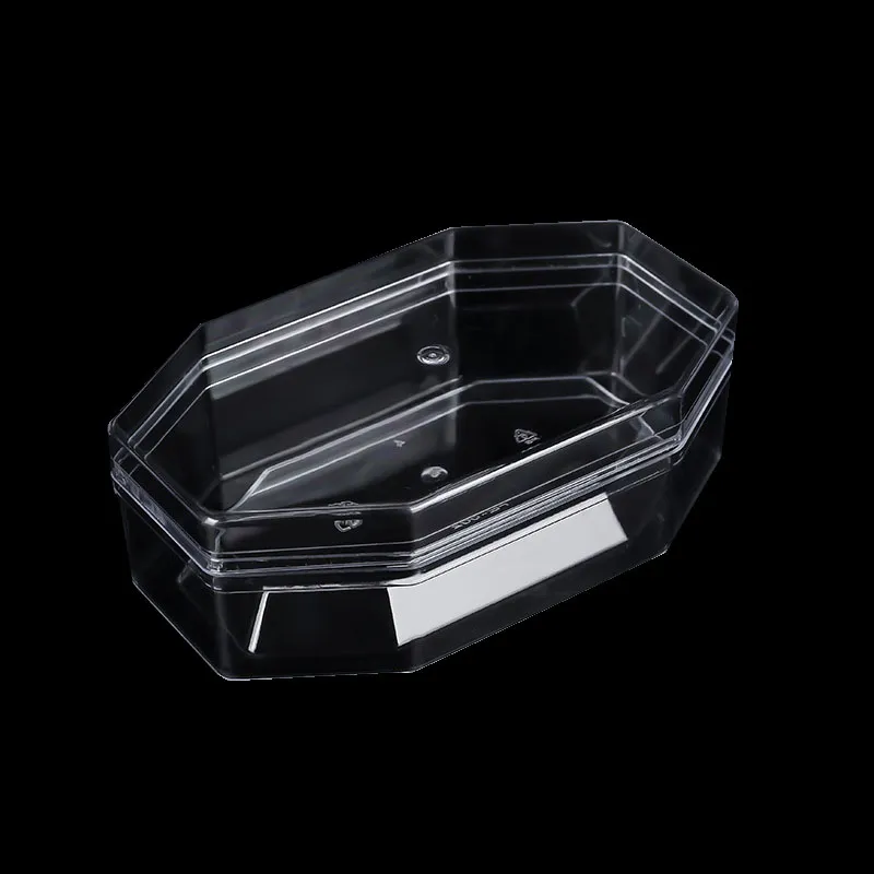 wholesale Hot sale Clear acrylic plastic coffin shape candy gift box food container bakery storage box