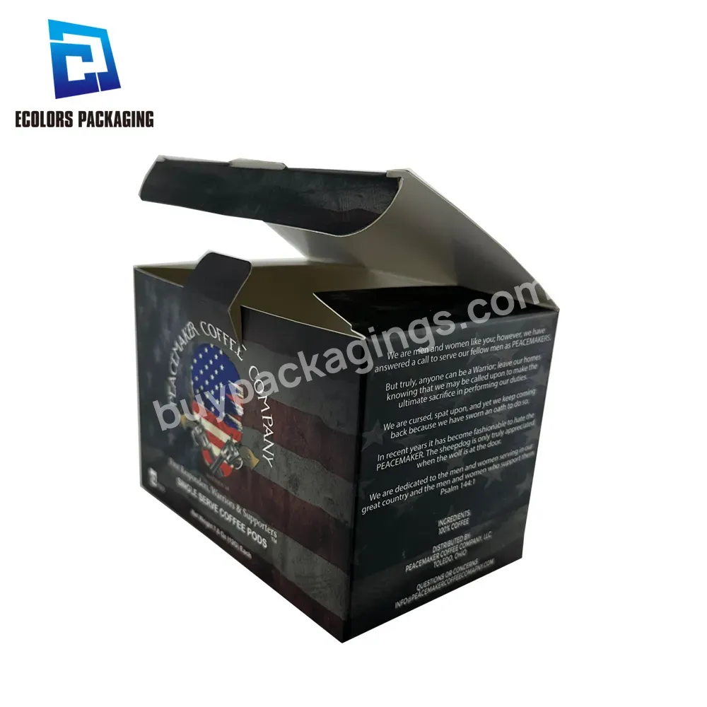 Wholesale Hot Sale Factory High Quantity Custom Print Food Cardboard Paper Box Packaging For Coffee Pods - Buy Paper Boxes,Box Packaging,Cardboard Box.