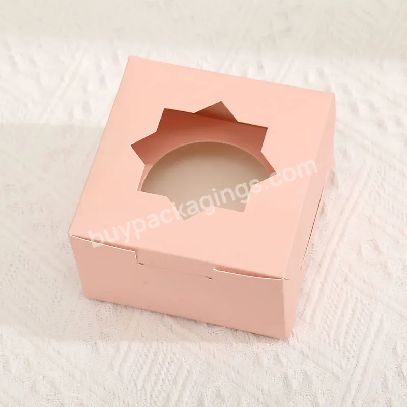 Wholesale Hot Selling Custom Printing Paper Box Cup Cake Box For Cupcake With Clear Plastic Window - Buy Cup Cake Box,Wedding Paper Cup Cake Box,Paper Box For Mini Cake.