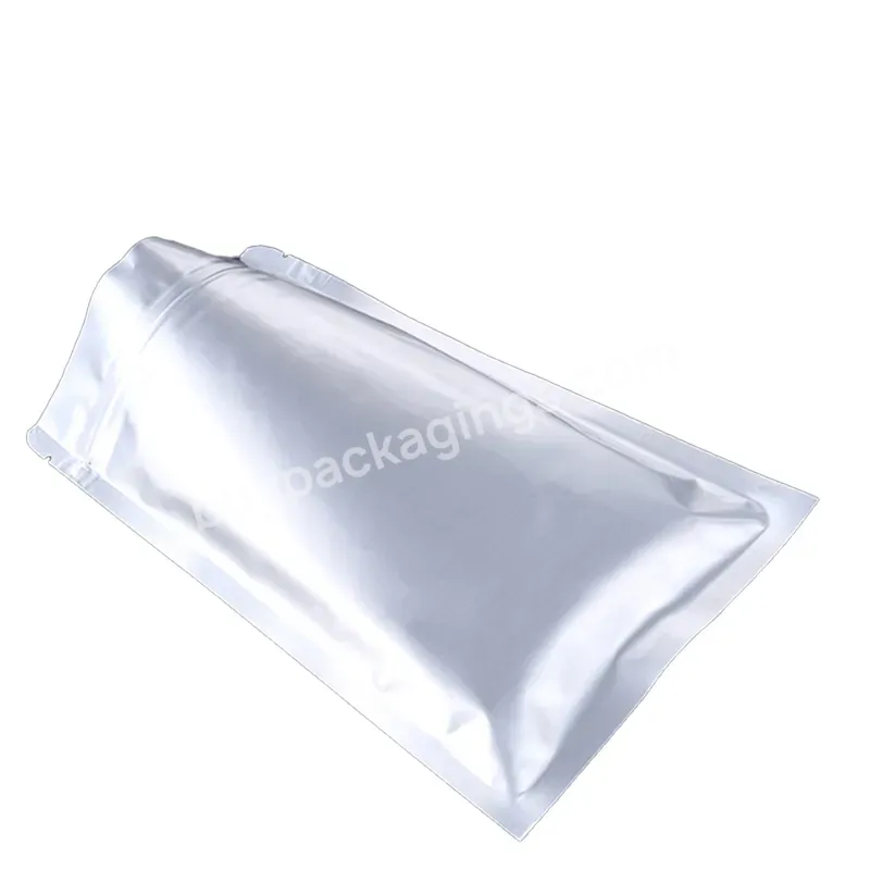 Wholesale Inner Aluminized Film Bag Packaging Food Bag Zipper Flat Bottom Bag