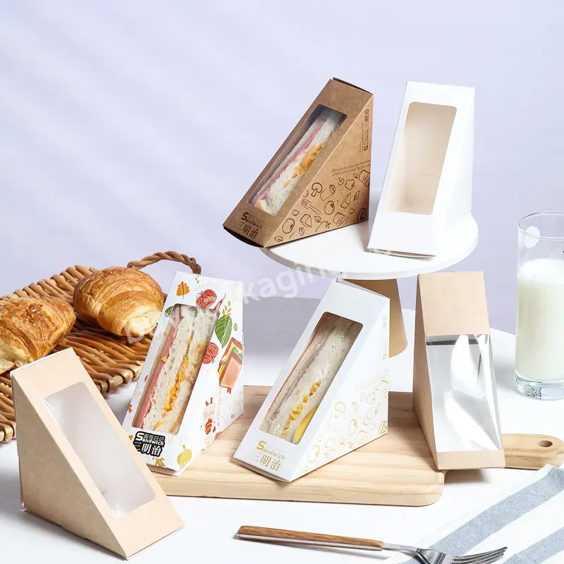 Wholesale Kraft Paper Cardboard Custom Printing Sandwich Paper Box With Your Logo Printing - Buy Kraft Paper Sandwich Box,Sandwich Box Packaging,Paper Cardboard Sandwich Box.