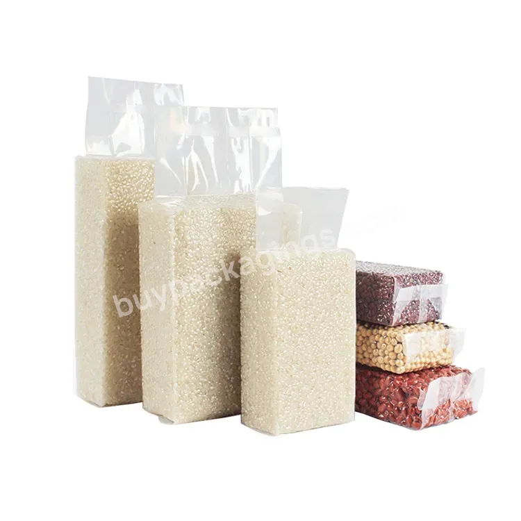 Wholesale Large Big 5kg Compressed Heat Resistant Vacuum Transparent Storage Food Packaging Composite Nylon Pe Rice Bag - Buy Rice Vacuum Bag,Nylon Vacuum Bag,Nylon Pe Vacuum Bag.
