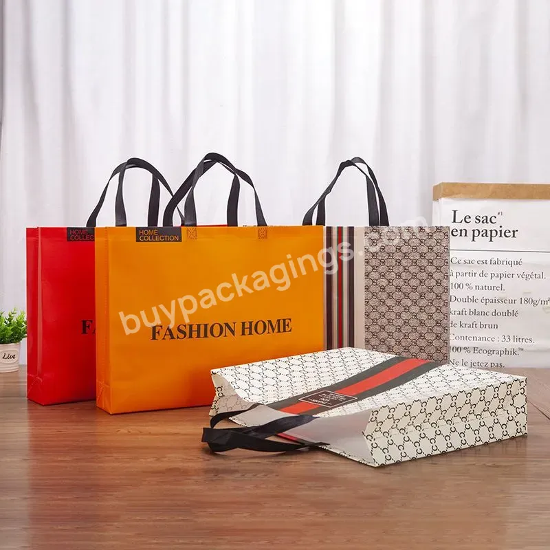 Wholesale Low Price Fashionable Waterproof Reusable Recyclable Pp Handle Non Woven Shopping Bags With Logos For Packaging - Buy Wholesale Low Price Fashionable Waterproof Reusable Recyclable Pp Handle Non Woven Shopping Bags For Packaging,Custom Non