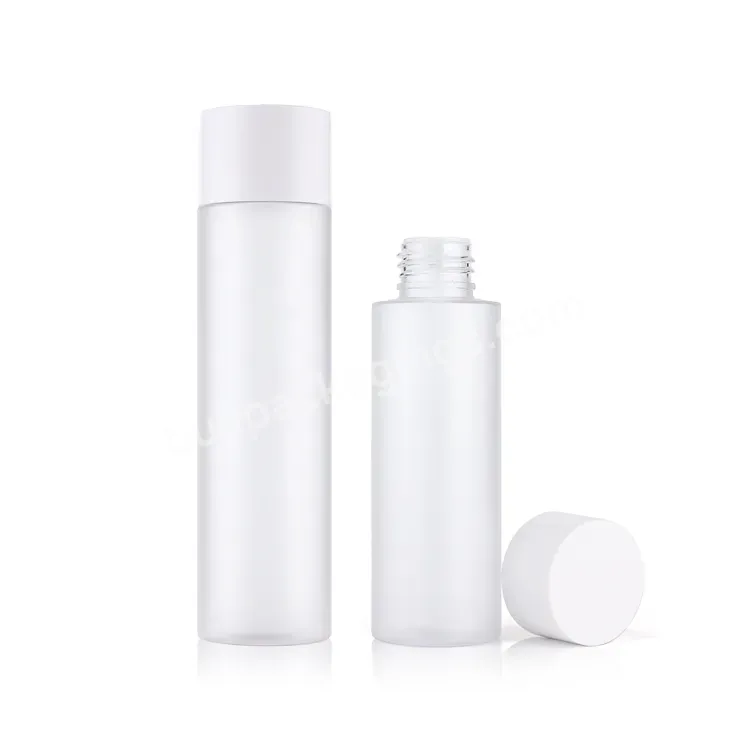 Wholesale Luxury 100ml 150ml Empty Frosted Plastic Screw Caps Facial Face Toner Bottle Cosmetic Packaging Bottle - Buy Toner Bottle Screw Cap,Empty Plastic Bottles,Frosted Toner Bottle.