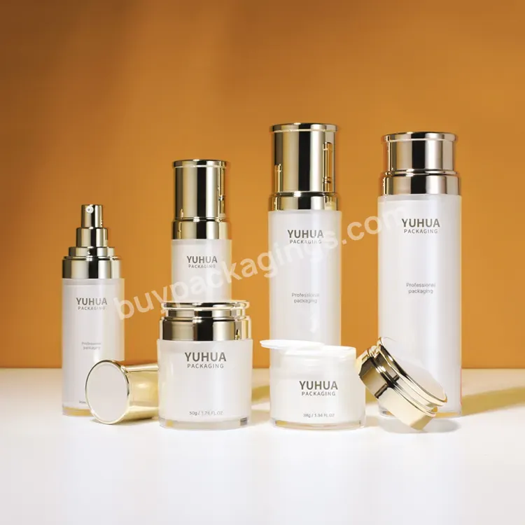 Wholesale Luxury 38 50g 35ml 50ml 120ml 150ml Cosmetic Acrylic Pump Lotion Bottle Sets