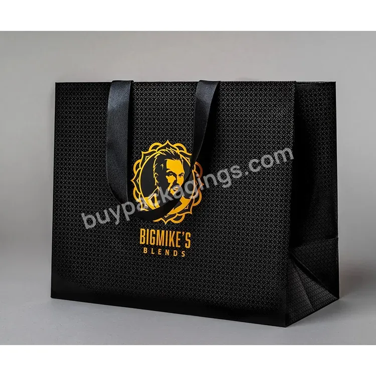Wholesale Luxury Black Shoes Clothes Packing Paper Bags Printed Custom Logo Clothing Shopping Gift Jewelry Packaging Paper Bag - Buy Paper Bag,Packaging Paper Bag,Jewelry Packaging Paper Bag.