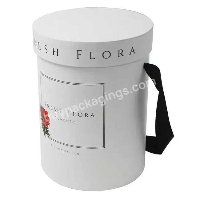 Wholesale Luxury Cardboard Paper Tea Boxes Packaging Custom White Round Tube Flower Box - Buy Round Flower Box,Round Paper Box,Flower Tube Box.