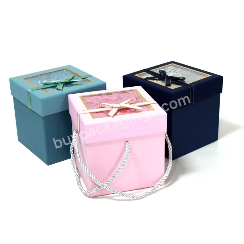 Wholesale Luxury Christmas Gift Box With Rope Handle Candy Boxes In Stock - Buy Christmas Gift Boxes,Candy Boxes,Christmas Candy Boxes.