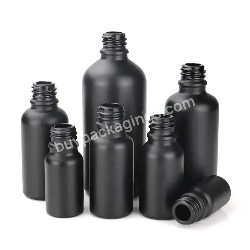 Wholesale Luxury Cosmetic Oil Glass Syrup Bottle Black Bottle Dropper With Wood Grain Dropper - Buy Glass Oil Bottle With Dropper,Black Bottle Dropper,Glass Syrup Bottle.