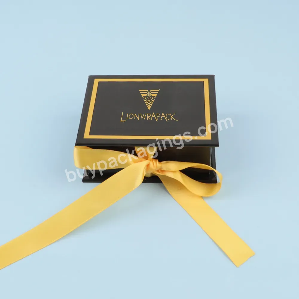 Wholesale Luxury Custom Logo Foldable Magnet Clothing Packaging Boxes With Ribbon Black Magnetic Gift Box - Buy Magnetic Gift Box,Packaging Boxes,Luxury Gift Box.