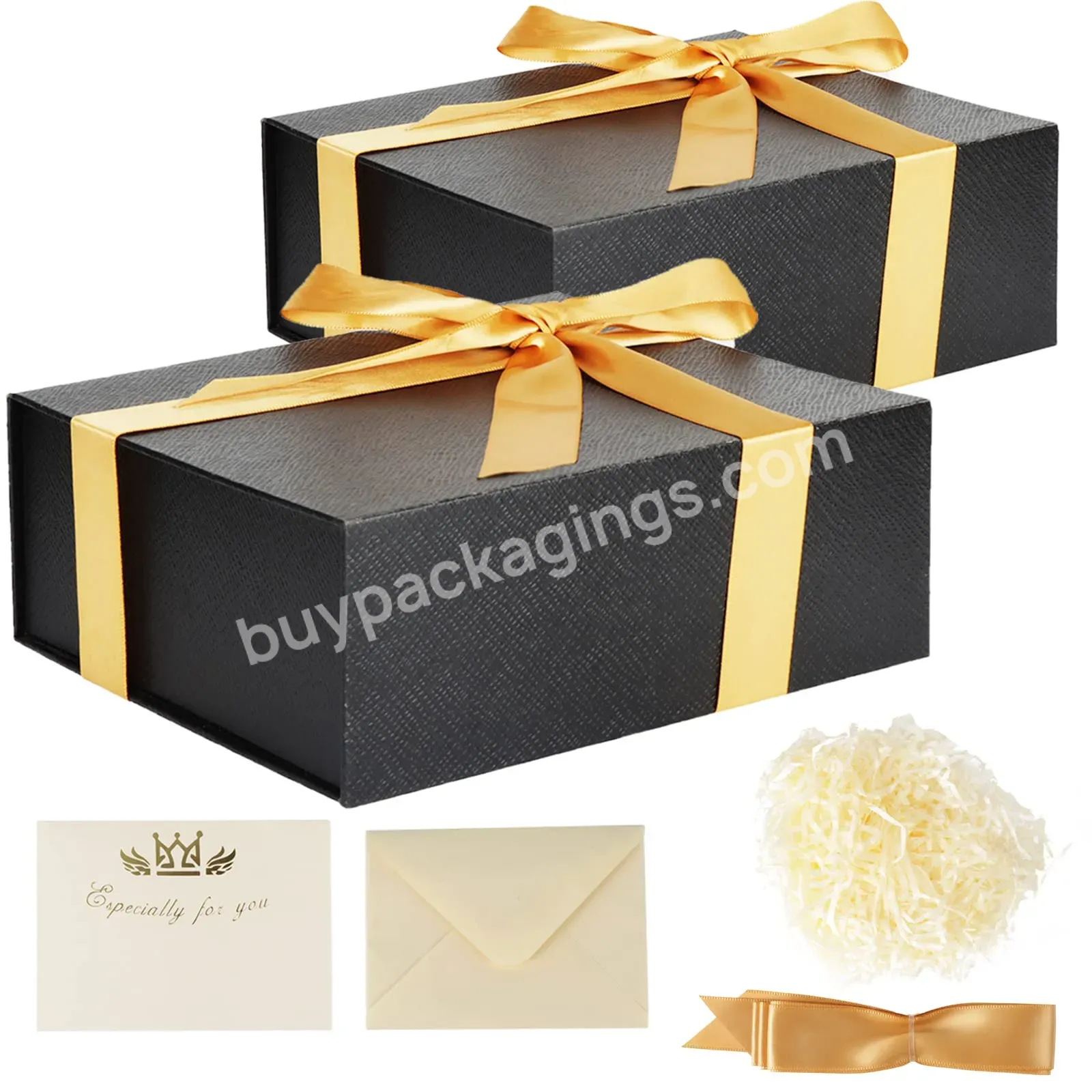 Wholesale Luxury Custom Logo Rigid Cardboard Magnetic Paper Gift Folding Boxes For Wedding Dress - Buy Black Magnetic Closure Gift Box,Magnetic Gift Box With Ribbon,Gift Boxes With Magnetic Lid.