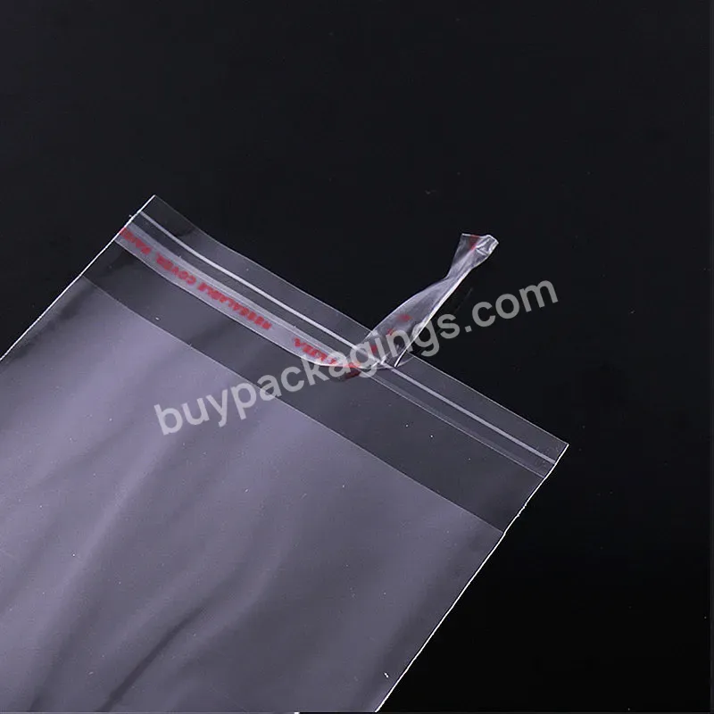 Wholesale Manufacturer Dust-proof Clear Transparent Self Adhesive Cellophane Plastic Opp Bag With Seal Flap - Buy Opp Bag With Seal Flap,Wholesale Manufacturer Dust-proof Clear Transparent Self Adhesive Cellophane Plastic Opp Bag,Custom Logo Printing