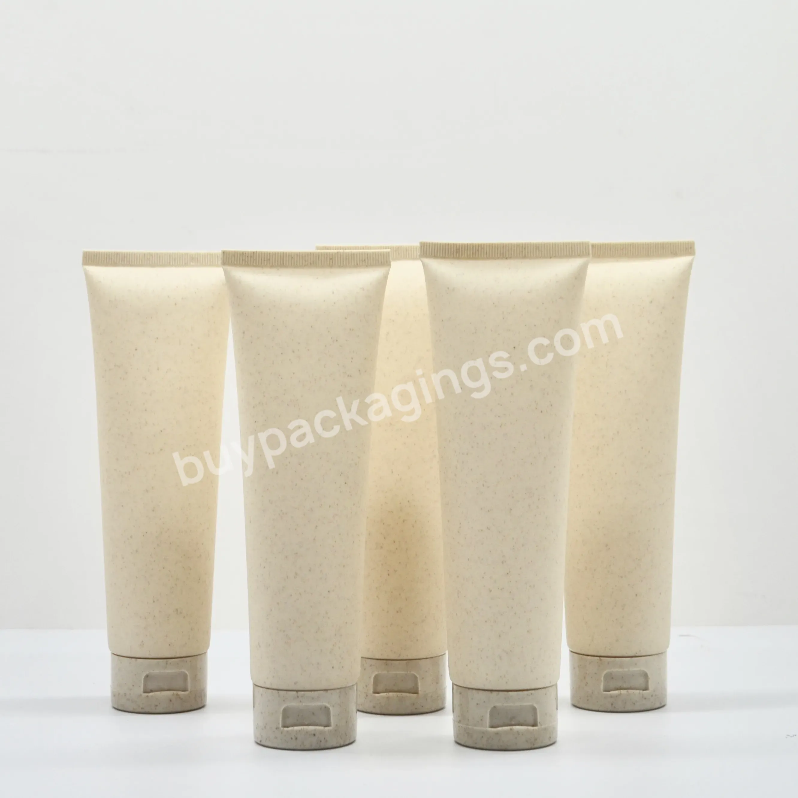 Wholesale Natural Biodegradable Wheat Straw Cosmetic Facial Cleanser Hose Cream Lotion Tubes With Lid - Buy Natural Biodegradable Facial Cleanser Tube,Wheat Straw Cosmetic Facial Cleanser Hose Cream Lotion Tubes,Biodegradable Wheat Straw Cosmetic Fac