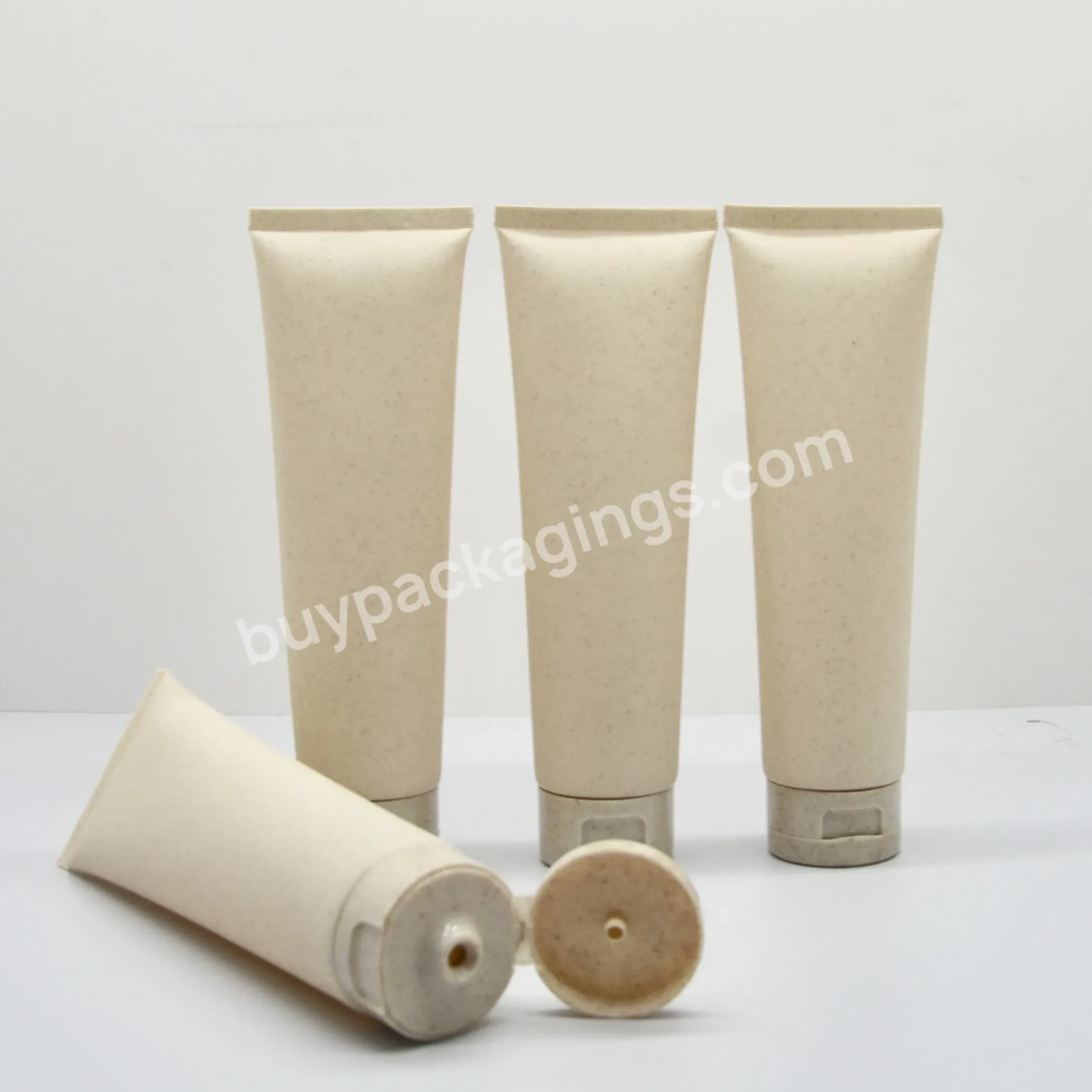 Wholesale Natural Biodegradable Wheat Straw Cosmetic Facial Cleanser Hose Cream Lotion Tubes With Lid - Buy Natural Biodegradable Facial Cleanser Tube,Wheat Straw Cosmetic Facial Cleanser Hose Cream Lotion Tubes,Biodegradable Wheat Straw Cosmetic Fac