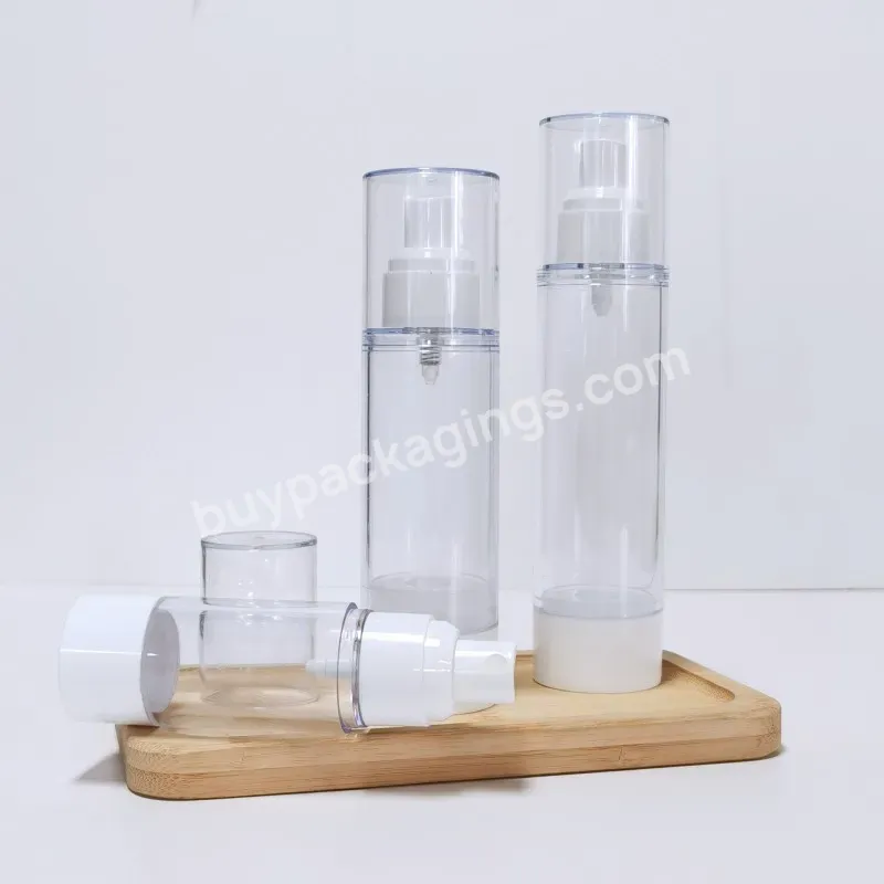 Wholesale New Transparent As Pressure Vacuum Cosmetic Separation Bottle Plastic Bottle Spray Bottle