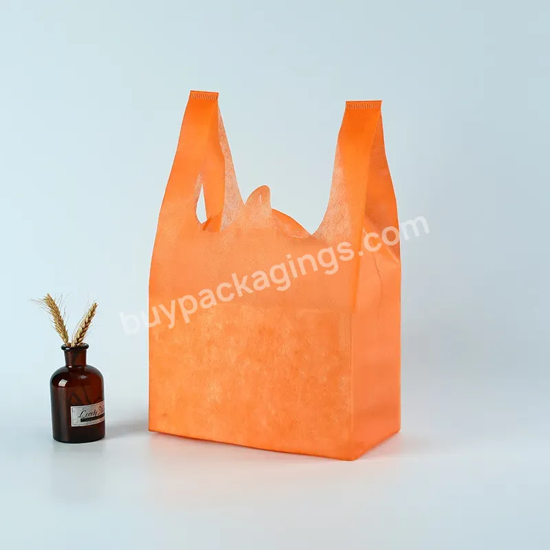 Wholesale Non-woven Fabric T-shirt Shopping Bag T-shirt Non Woven Bag With Printing Non-woven Bag