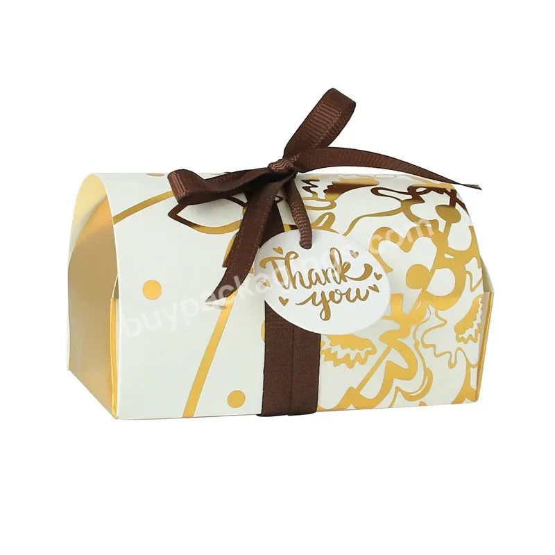 Wholesale Oem Gift Box Paper Wedding Favors Paper Candy Box With Ribbon Paper Candy Box For Guests - Buy Paper Candy Box For Guests,Gift Box Paper,Chocolate Folding Box Chocolate Packaging Box.