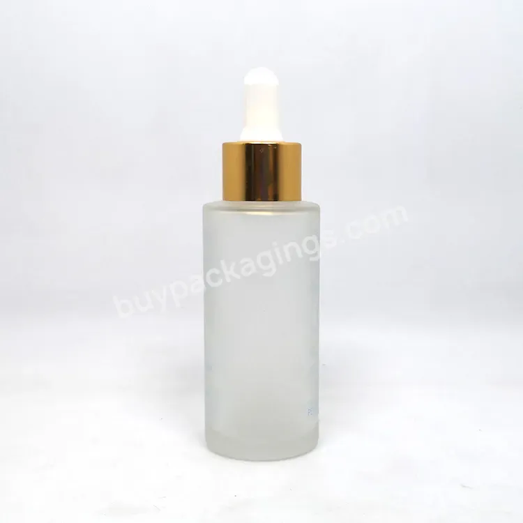 Wholesale Oil Dropper Bottle 15ml 20ml 30ml 40ml 50ml Flat Shoulder Round Frosted Serum Glass Bottles 50 Ml With Dropper Cap - Buy Serum Bottle 50ml,Luxury Round Shoulder Skincare Serum Lotion Bottle 30ml 50ml 10 Ml 20 Ml Cosmetic Bottle With Lotion