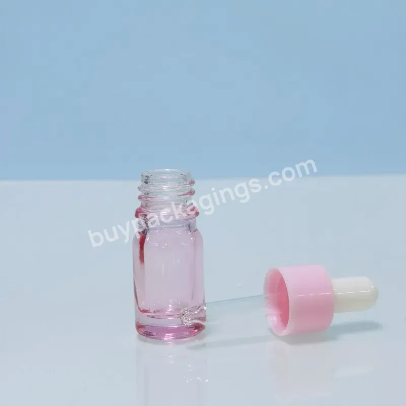 Wholesale Pink 10ml 15ml 20ml 30ml 50ml 100ml Glass Bottle With Dropper For Essential Oil Dropper Bottle