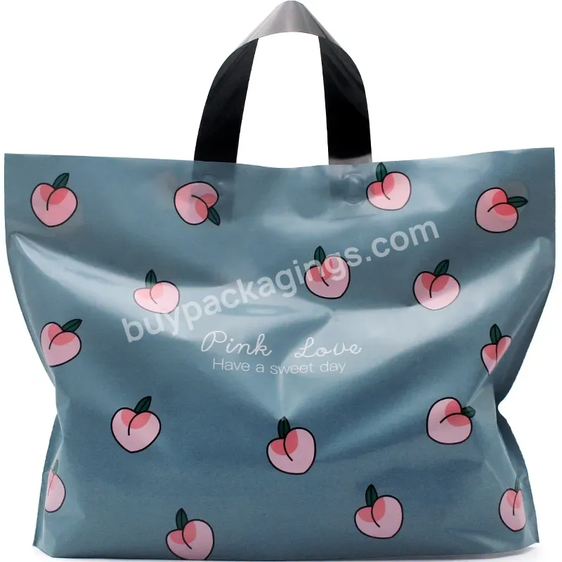 Wholesale Pink Printed Clothing Shopping Plastic Poly Bags With Handle Custom Logo Pe Handle Clothing Packaging Plastic Bag - Buy Wholesale Pink Printed Clothing Shopping Plastic Poly Bags With Handle,Custom Logo Pe Handle Clothing Packaging Plastic