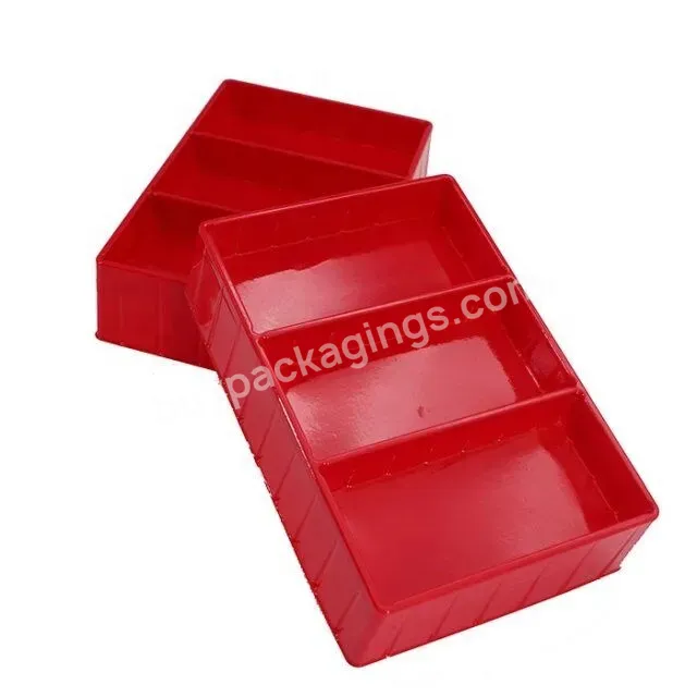 Wholesale Plastic Disposable Blister Pp Red Flocking 3 Cavity Rectangle Medicine Tray Containers - Buy Plastic Blister Medical Tray,Pp Red Flocking Plastic Tray,Rectangle Medicine Tray.