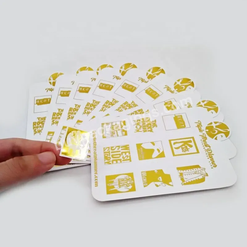 Wholesale Price Custom Adhesive Waterproof Gold Foil Kiss Cut Sticker Sheet - Buy Kiss Cut Sticker,Gold Foil Sticker,Sticker Sheet.