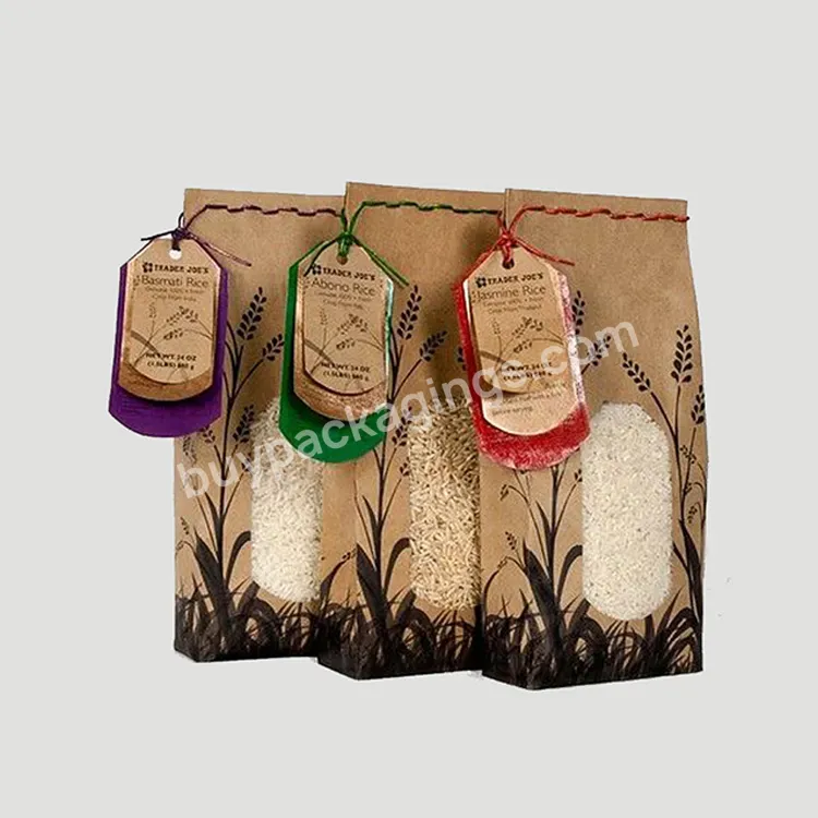 Wholesale Price Custom Printed Size 1kg 2kg 5kg 8kg 10kg Vacuum Recycled Biodegradable Eco Kraft Paper Pouch Rice Packaging Bags - Buy Biodegradable Rice Paper Bags,Rice Paper Pouch,Recycled Rice Bag.