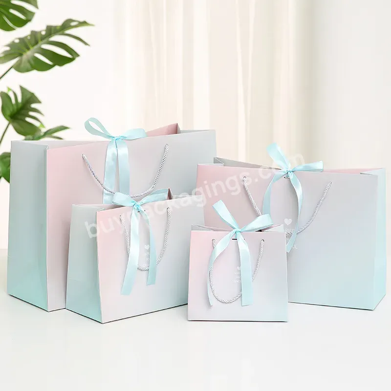 Wholesale Price Folding Craft Paper Bags Creative Colorful Gift Bags Portable Ribbon Bow Shopping Bag - Buy Folding Craft Paper Bags,Creative Colorful Gift Bags,Portable Ribbon Bow Shopping Bag.