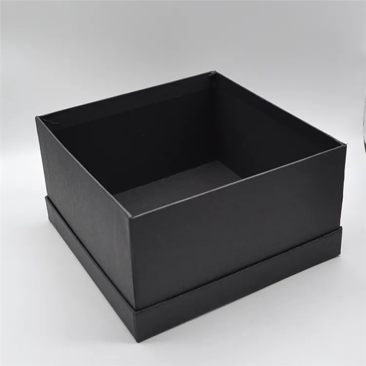wholesale printed black cardboard hamper gift box