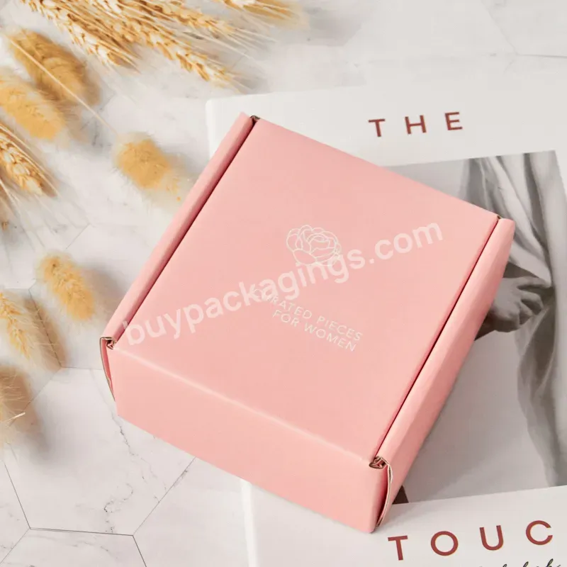Wholesale Promotional Small Pink Paper Packing Shipping Mailer Paper Corrugated Cardboard Box For Clothing Mailing - Buy Wholesale Pink Paper Packing Box,Shipping Mailer Paper Box,Paper Corrugated Cardboard Box.