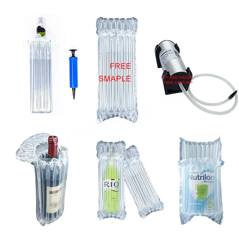 Wholesale Protective Package Inflatable Wrap Air Column Bag For Red Wine - Buy Air Bags For Packing,Inflatable Jump Air Bag For Skiing,Wine Bubble Bag.