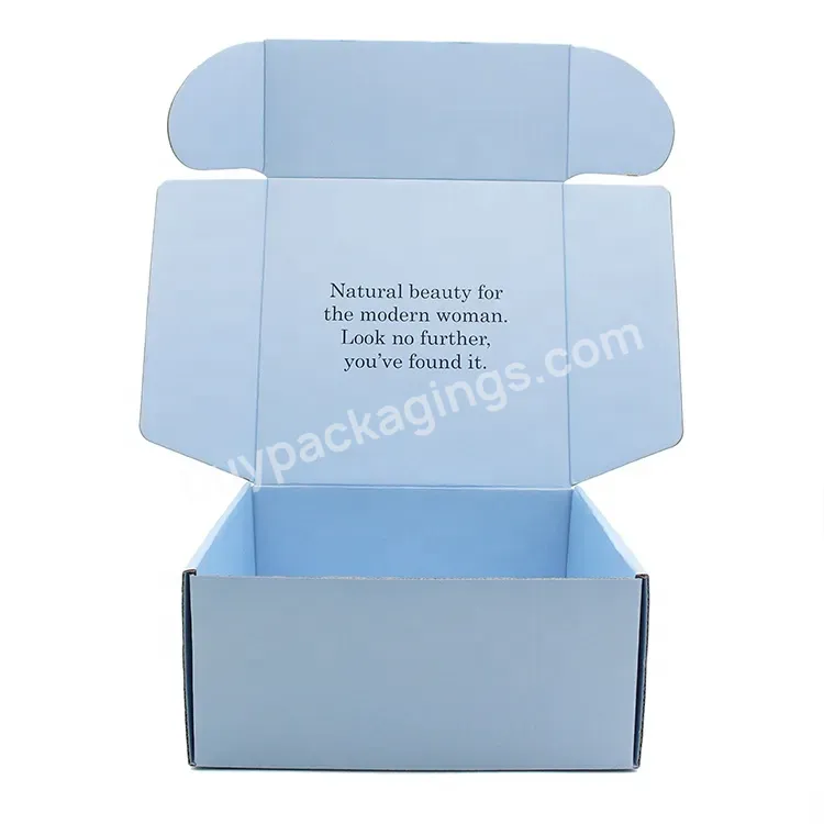 Wholesale Recycled Custom Printed Logo Mailer Corrugated Paper Box Clothing Shipping Packaging Boxes - Buy Clothing Packaging Boxes,Corrugated Box,Mail Corrugated Paper Box.
