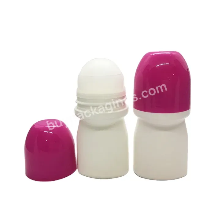 Wholesale Roller Ball Cosmetic Packing Round Perfume Containers Plastic 50ml Perfume Roll On Bottle Deodorant Bottle Customized - Buy Perfume Deodorant Container,Pp Roll On Bottle.