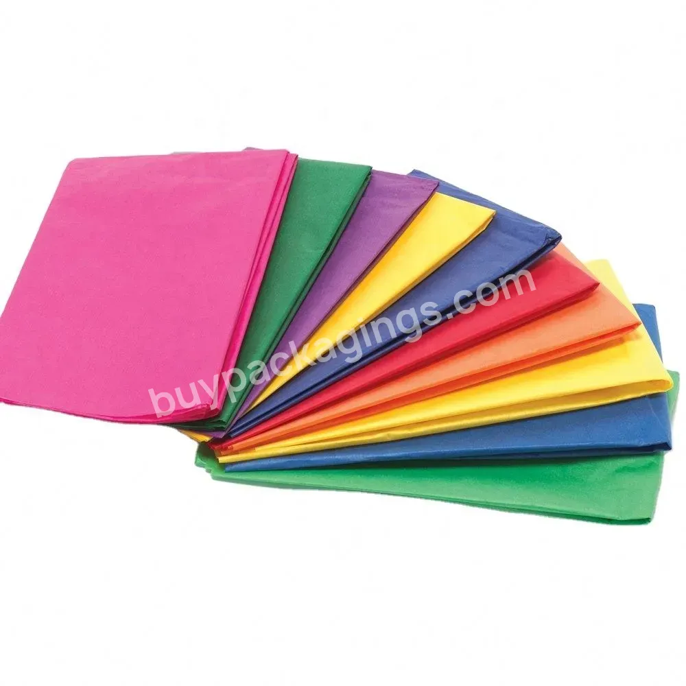 Wholesale Solid Color 17g Tissue Floral Flower Packaging Wrapping Paper