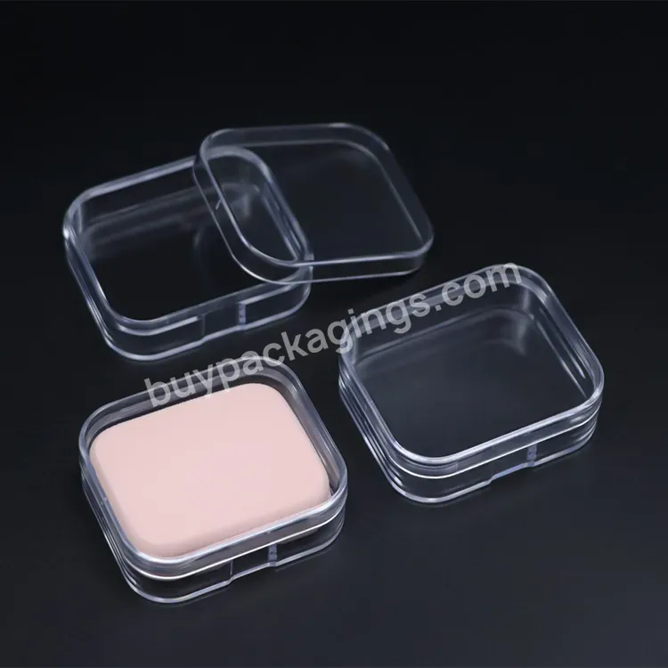 Wholesale Sponge Makeup Blender Packaging Rectangle Empty Plastic Box For Powder Puff Clear Small Jewelry Gift Box Makeup Puff C - Buy Makeup Puff Case,Sponge Makeup Blender,Plastic Box For Powder Puff.