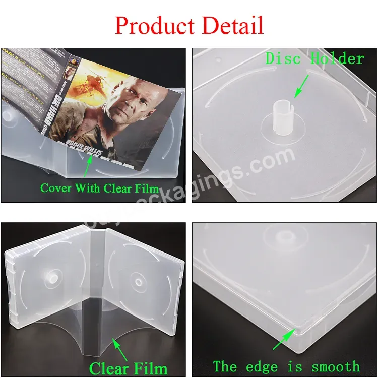 Wholesale Stackable Clear Plastic Dvd Holder Black Clear Dvd Pack Blank Discs Box 18 Disc 10 12 Disc Dvd Case - Buy Stackable Clear Plastic Dvd Holder,Dvd Pack Blank Discs Box,10 12 Disc Dvd Case.