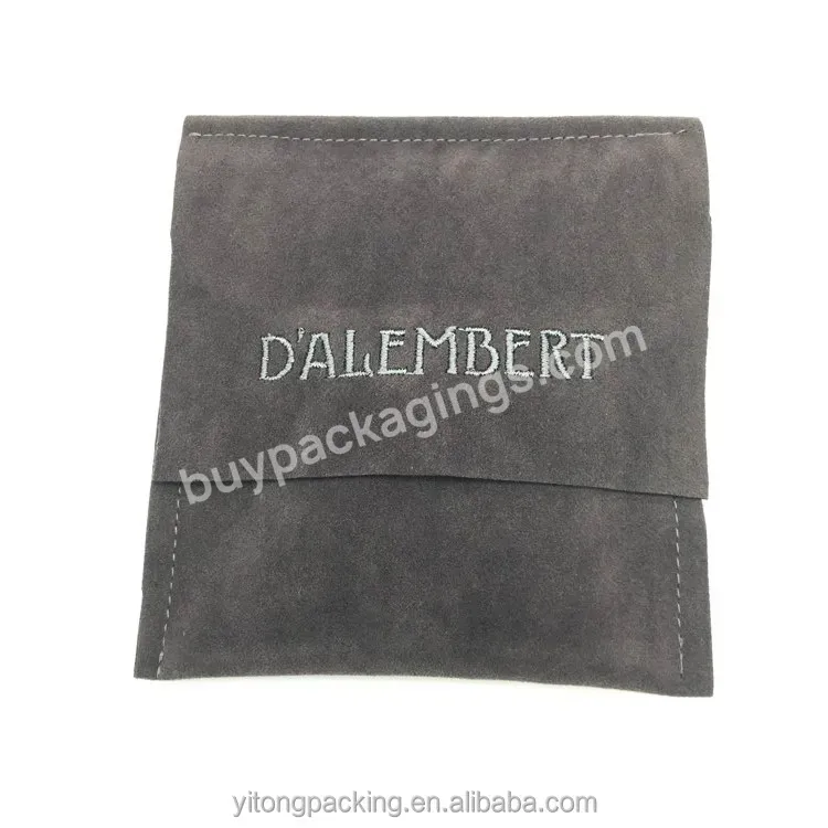 Wholesale Suede Envelope Jewelry Bag With Flap - Buy Suede Envelope Bag,Suede Bag With Flap,Wholesale Jewelry Bags.