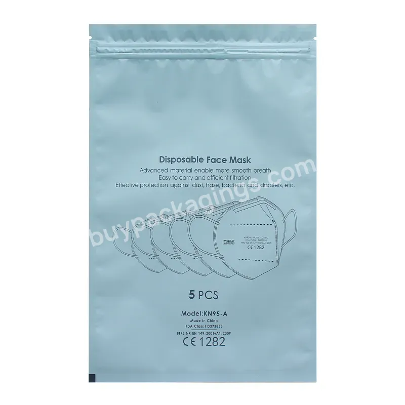 Wholesale Three Side Sealed Disposable Packaging Mylar Bag For Kf94 Effective With A Hang Hole - Buy Wholesale Three Side Sealed Disposable Packaging,Mylar Bag For Kf94,Plastic Bags.