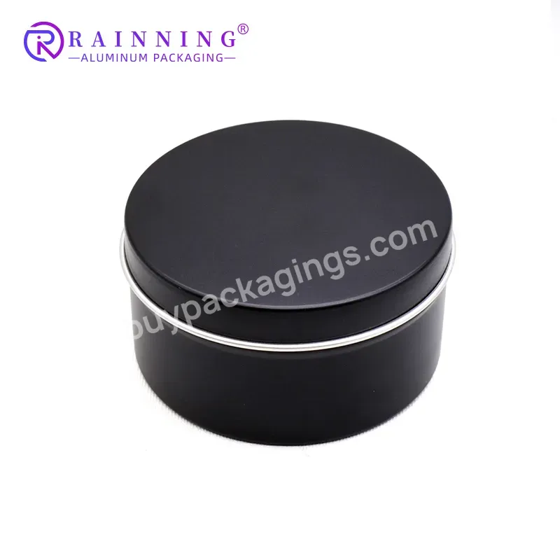 Wholesale Tin Box Manufacturer Customized Matte Finishing Round Empty Custom Small Round Aluminum Tin Cans Black For Cosmetic - Buy Small Round Aluminum Tin Cans Black For Cosmetic,Custom Aluminum Can,Round Tin With Matte Finishing.