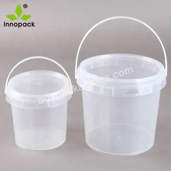 Wholesale Transparent Plastic Bucket 1 Liter Plastic Buckets With Lids - Buy Plastic Buckets With Lids,Plastic Bucket 1 Liter,Transparent Plastic Bucket.