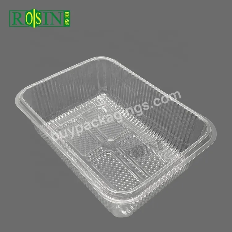 Wholesale Transparent Square Plastic Disposable Food Container1kg Pet Disposable Clear Plastic Containers For Desert