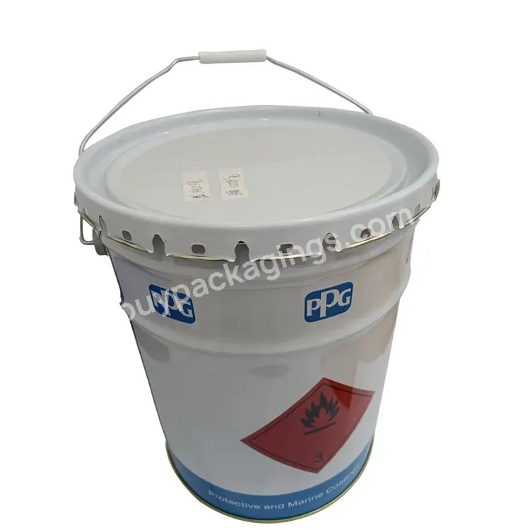 Wholesales Oem 20l Metal Compound Bucket With Metal Handle - Buy 20l Metal Round Tin,Bucket With Metal Handle.