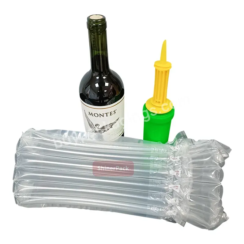 Wine Bottle Protector Recycling Sleeve Travel Inflatable Air Column Cushion Bag For Bottle Packing - Buy Air Column Bag,Wine Bottle Protector Bubble Bags,Inflatable Air Column Cushion Bag For Bottle Packing.
